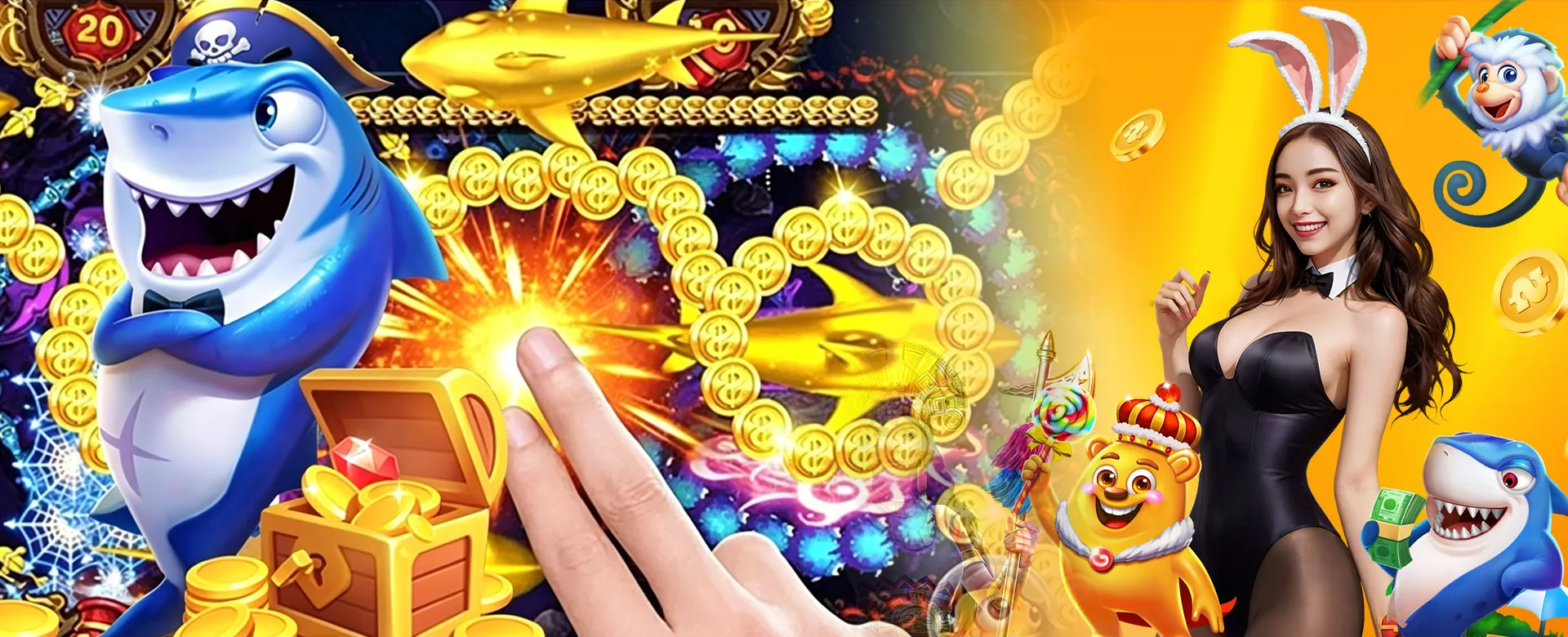 Poppy Playtime Prototype Arm mysterious image, integrated with SpinPlus Casino branding